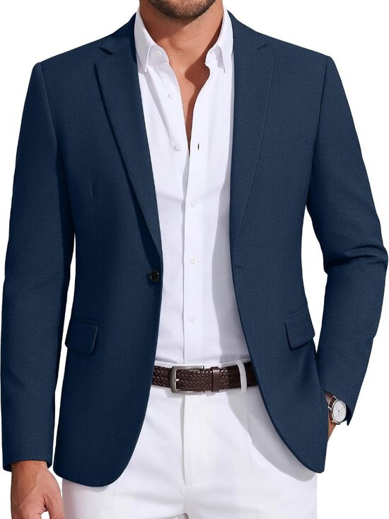 Other - Mens Sport Coat Casual Blazer One Button Business Suit Jacket | Regular Fit Spor